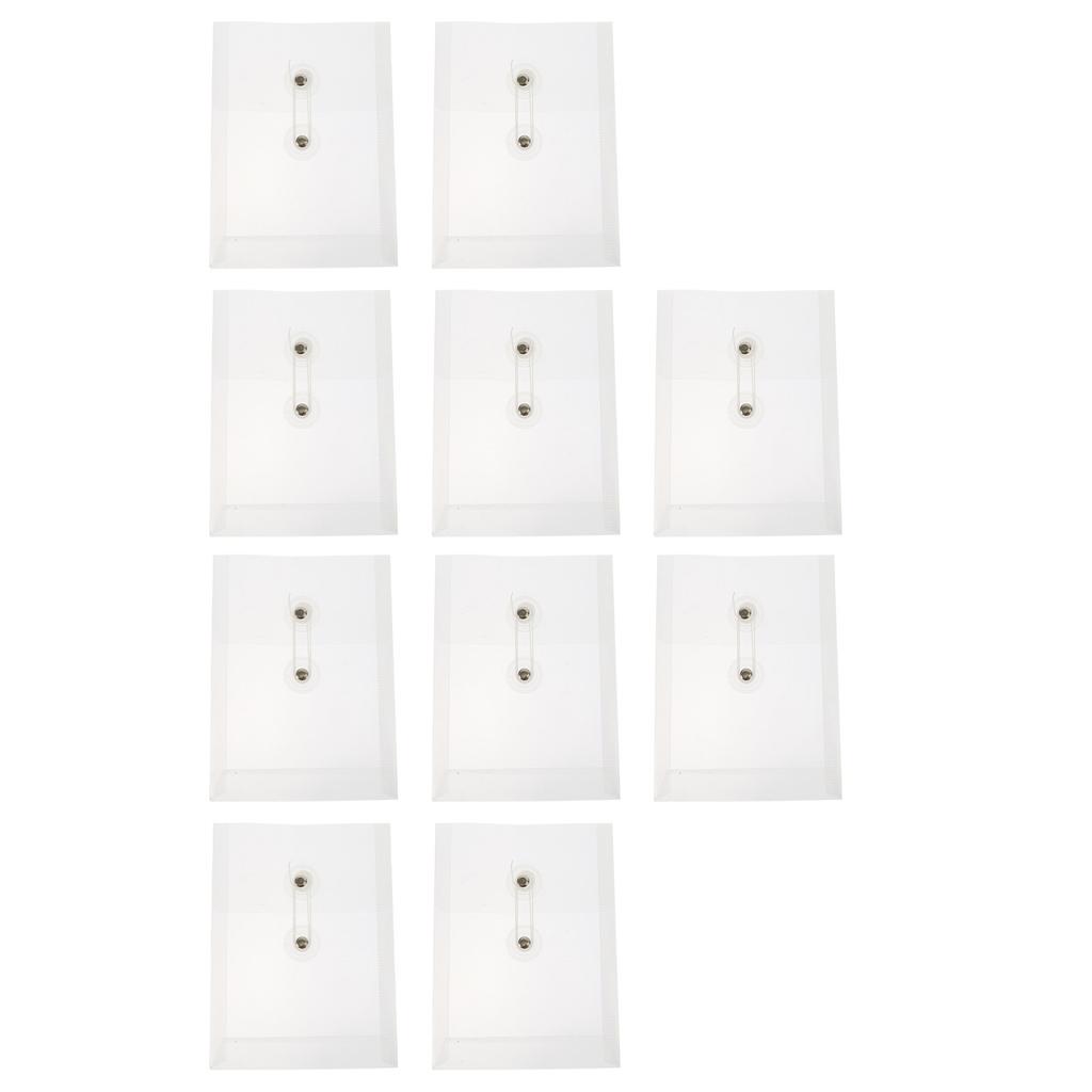10Pcs Mini File Folders Waterproof Lightweight Portable Document Storage Pouches for Office School Home Travel Receipts Cards