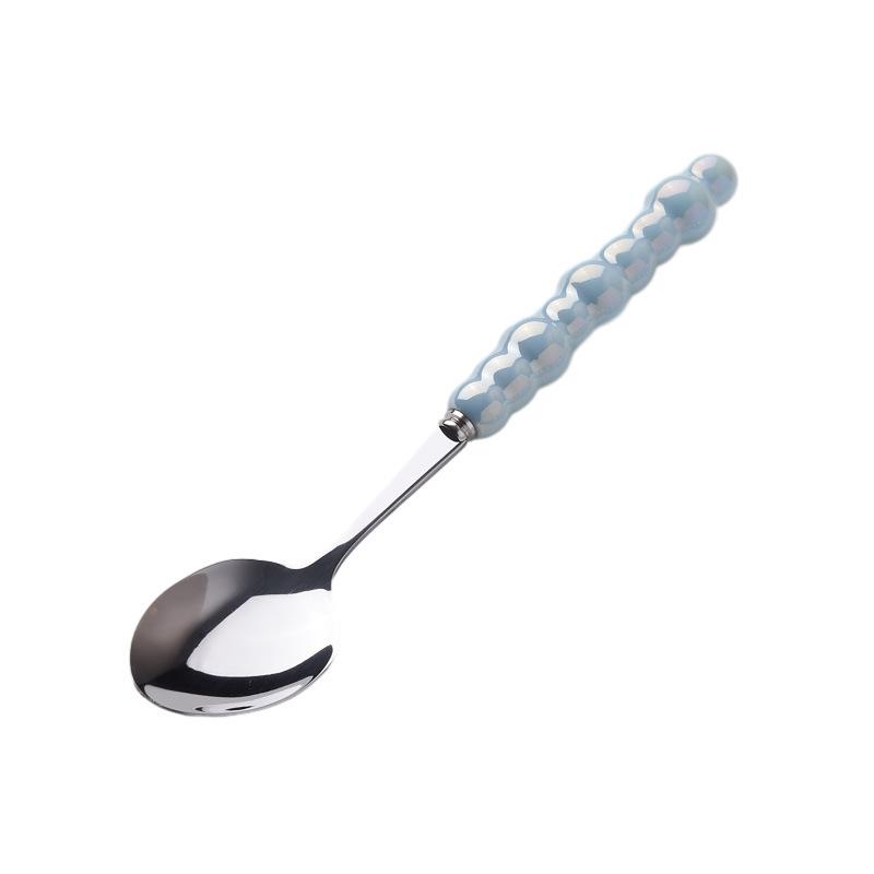 Light Luxury Creative Knife, Fork and Spoon Household Stainless Steel Steak Knife and Fork Western Dessert Spoon Tableware Set High Value