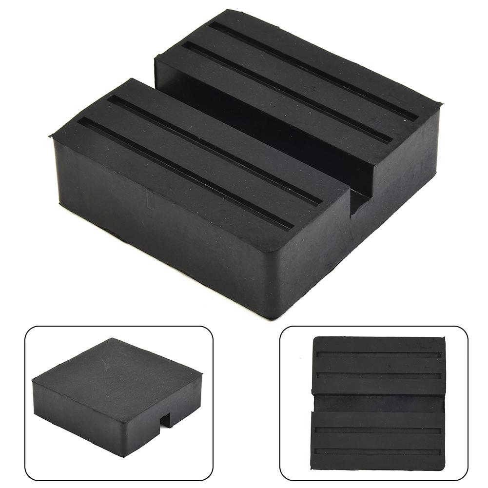 Car Lift Scissor Jack Rubber Support Pad 70x70x25mm with Groove for Weight Absorption and Protection of Suspension Components