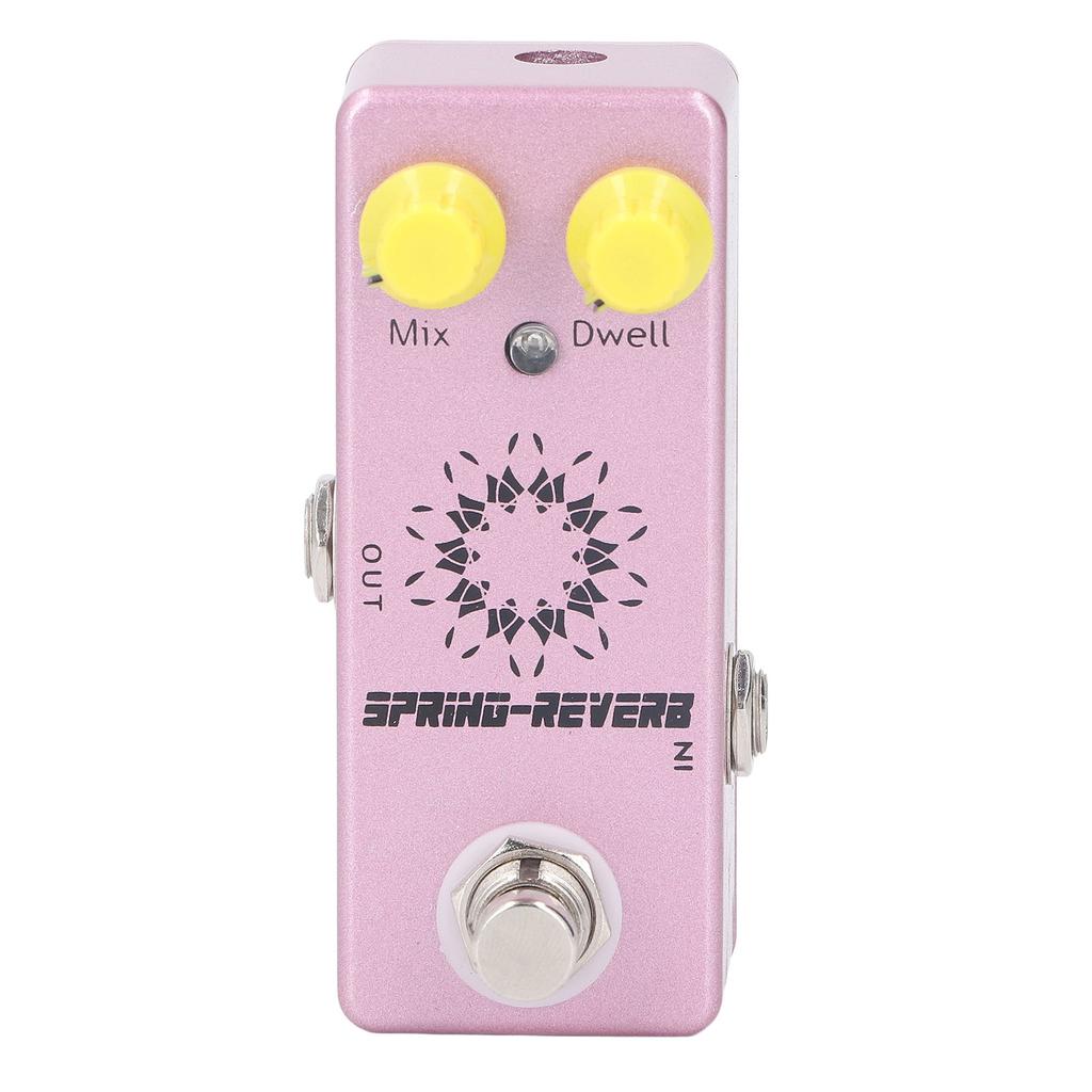 Spring Reverb Effect Pedal 1 4 Inch Mono Jack Mix Dwell Knob Low Noise Aluminum Alloy Guitar Effect Pedal