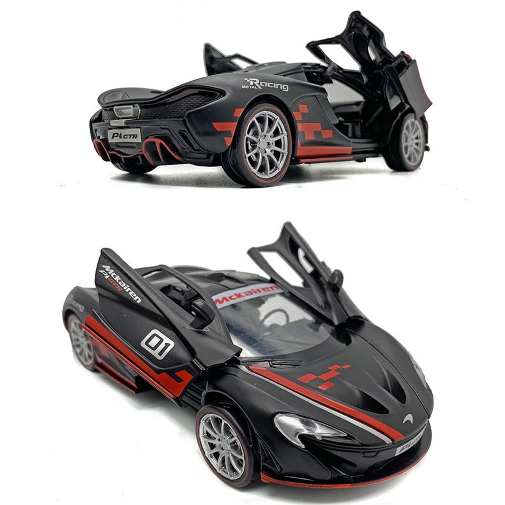 1/32 McLaren P1 GTR Model din aliaj de curse turnat sub presiune, tragere înapoi, model de mașină, vehicule, jucării pentru copii, cadouri, roată caldă pentru băiat