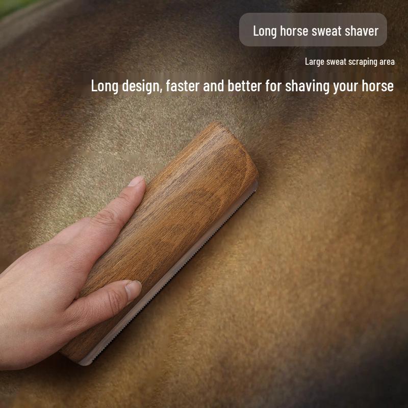 Serrated Horse Sweat Scraper & Dog Detangling Comb - Tack & Cleaning Tools