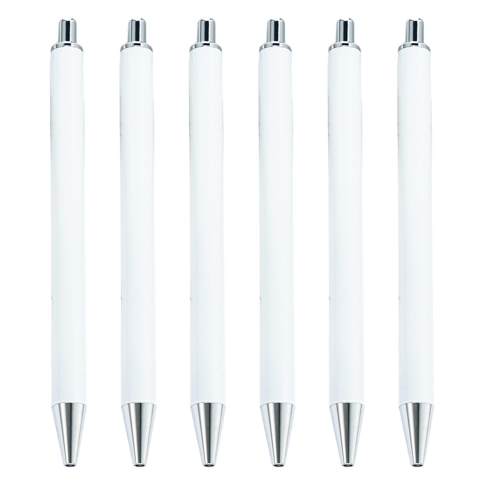 

6 шт. выдвижная шариковая ручка для студента 1,0 мм наконечник шариковая ручка для письма гладко офисная ручка для подписи для офиса школы 1