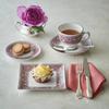 [Officially Imported] Wedgwood Florentine Fuchsia Petit Tray, Small Plate, Approx. 12cm, Pink, 1076518