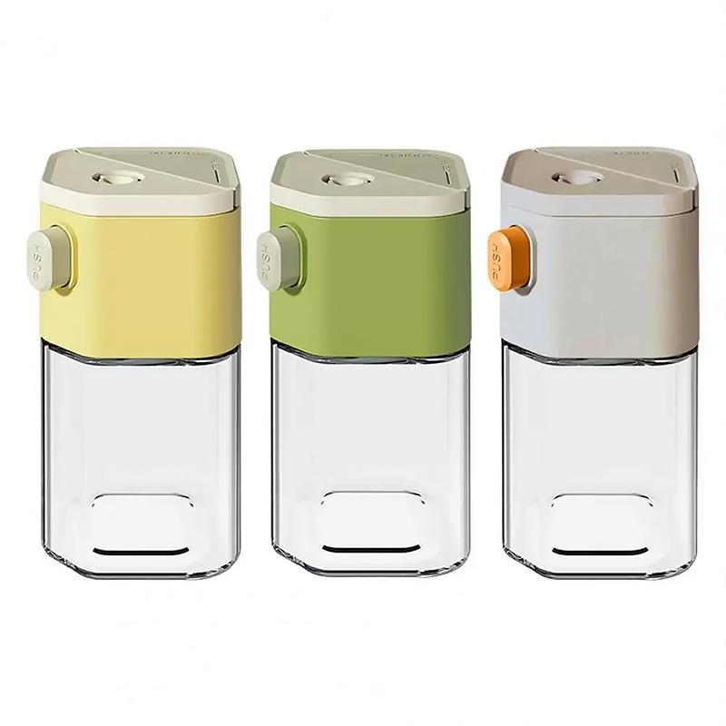 200ml Sealing Bottle Durable Spice Storage Practical Salt Shaker Safe Sealed Multi-function Press-to-dispense Convenient 1PC