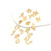 30pcs Stainless Steel A-Z 26 Cursive Font Letter Pendant Alphabet Charms Necklace Pendant DIY Jewelry Bracelet Making Earrings