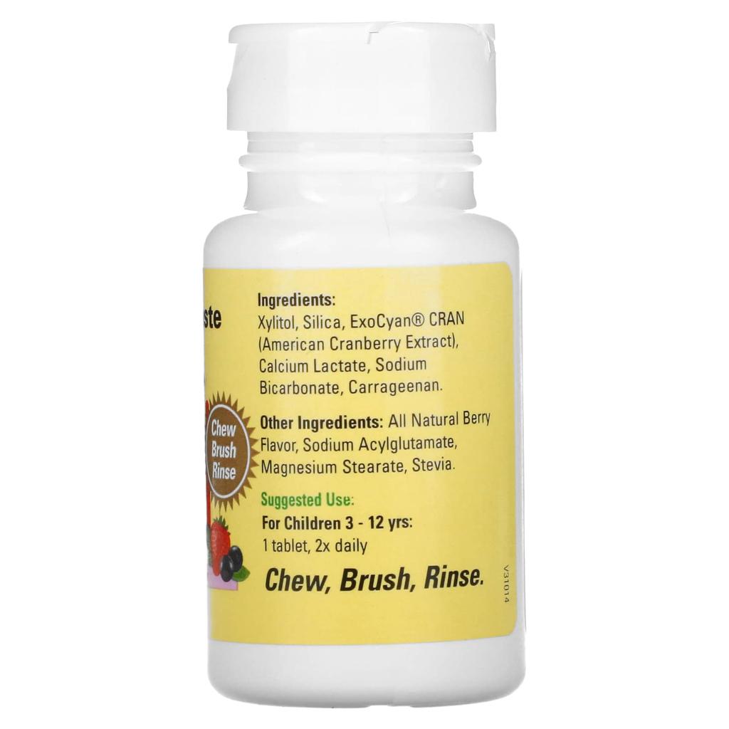 ChildLife Essentials Toothpaste Tablets, Natural Berry Flavor, 500 Mg, 60 Tablets