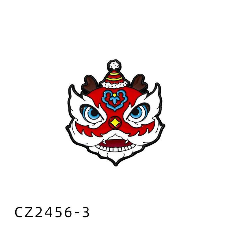 New Year's Badge Cute Animal Panda Spring Festival Brooch Auspicious Fortune Happy Character Activity Supplies Gift Accessories