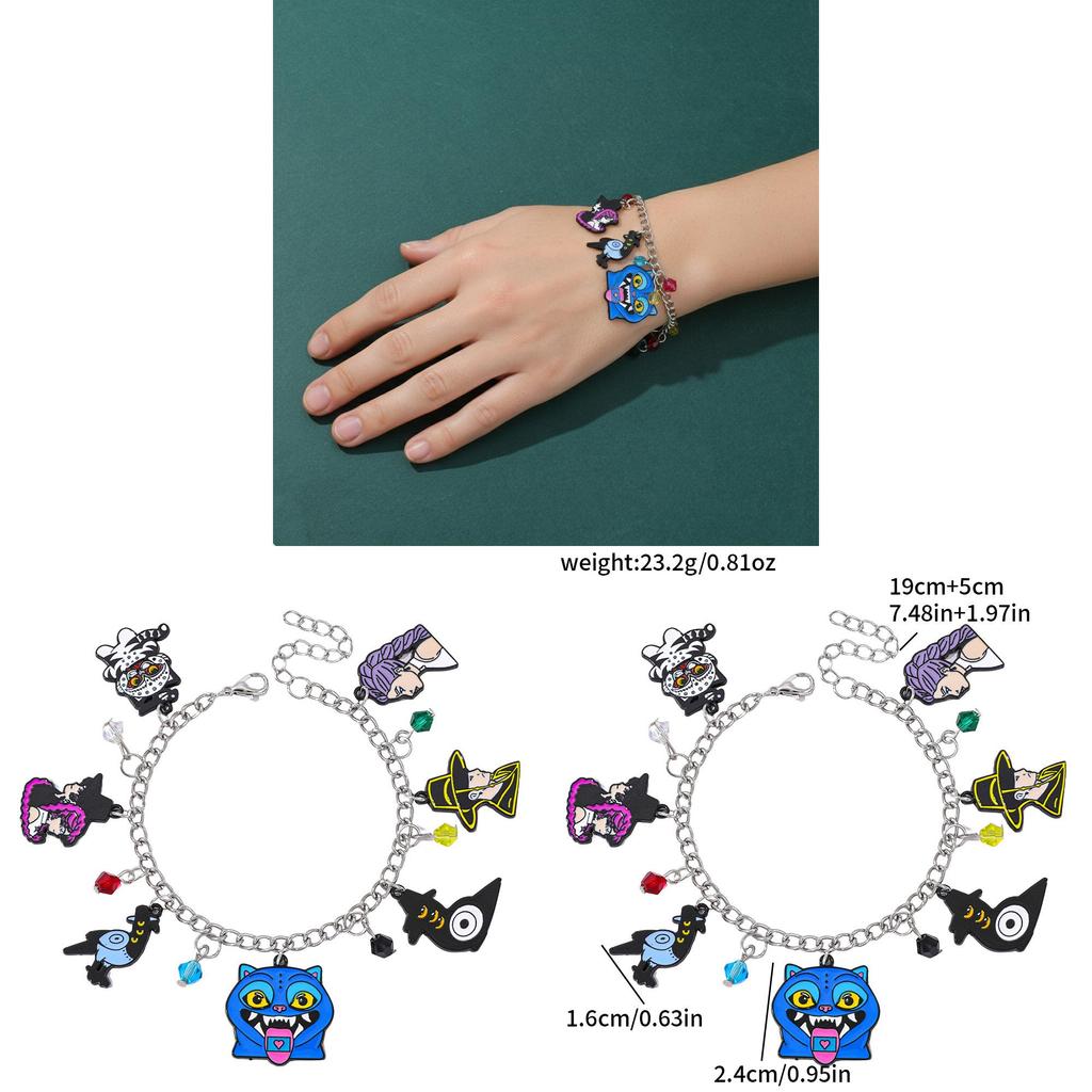 Huntr Kpop Cartoon Demon Slayer Bracelet Zinc Alloy For Women And Men Gift