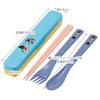 Skater Antibacterial Silent Trio Set (Chopsticks, Spoon, Fork) Disney Mickey Modern Comic, Made In Japan, TAC1AG-A