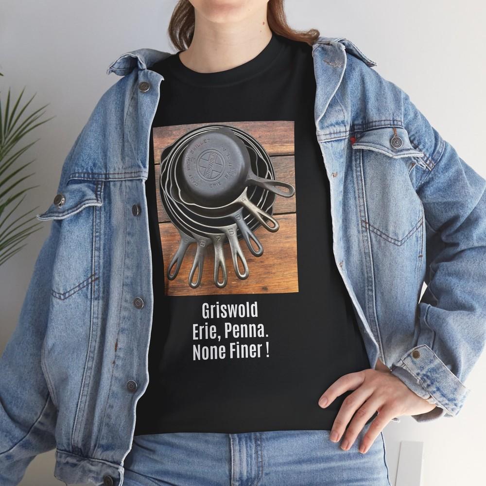 Vintage Griswold Cast Iron Skillet Collector Tee, Double Sided Unisex Shirt, Unisex T-Shirt XXXXL