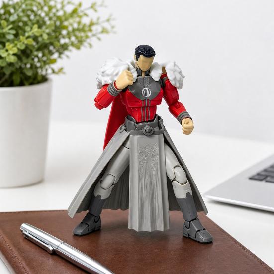 Yousheng 3D Printed Action Figure, DIY Posable Cartoon Character Model, Multi-Jointed Movable Dummy Decoration, Collectible Gift for Animation Lovers