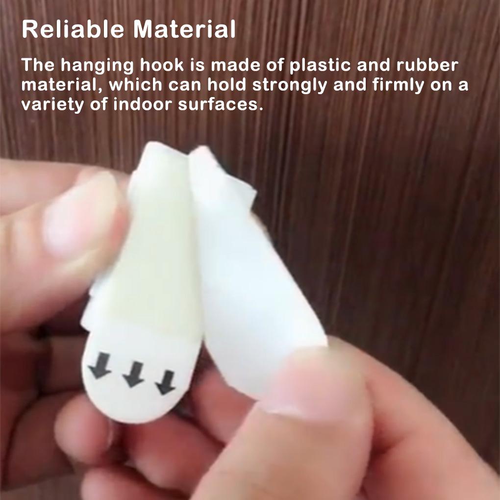 12 Pieces Strong Door Hook Adhesive Wall Hooks Traceless Sticker Hardware Heavy Duty Hanger Kitchen Living Room