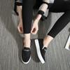 Fashion Flat Slip On Ladies Shoes Black Loafers Canvas Women Footwear Walking A New In Daily Routine Autumn High Quality And Low Price