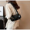 IELGY Hot Girl Style Sweet Bowknot Pleated Portable Underarm Bag Fashion One-Shoulder Tote Bag