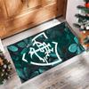Fluminense FC Printed Crystal Velvet Area Rug, Soft Anti-Slip Water Absorbent Floor Mat for Living Room Bedroom