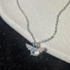 New Fashion Women's Sweet Angel Crown Wings Pendant Jewelry Accessory Luxury Clavicle Versatile S8T4