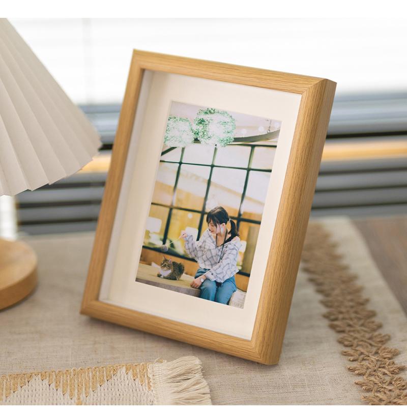 Nordic Wooden Picture Frame Creative Picture Holder Desktop Photo Frame Photo Display Wedding Party Decor Frames Wall Pictures