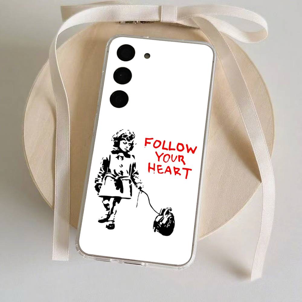 Graffiti Artist B-Banksy-S Phone Case Ultra Clear Phone Case For Samsung Galaxy A52 A12 A51 S21 Edge S22 S23 S24 S20LITE Plus