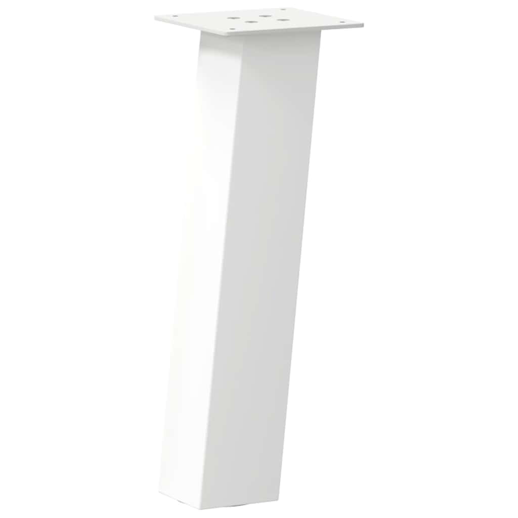 Vidaxl Nogi Do Stolika Kawowego, 4 Szt., Biale, 42 Cm, Stal