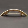 Women's Metal Golden Tone Silver Plated Tube Shape Barrette Hair Clips Hairgrip