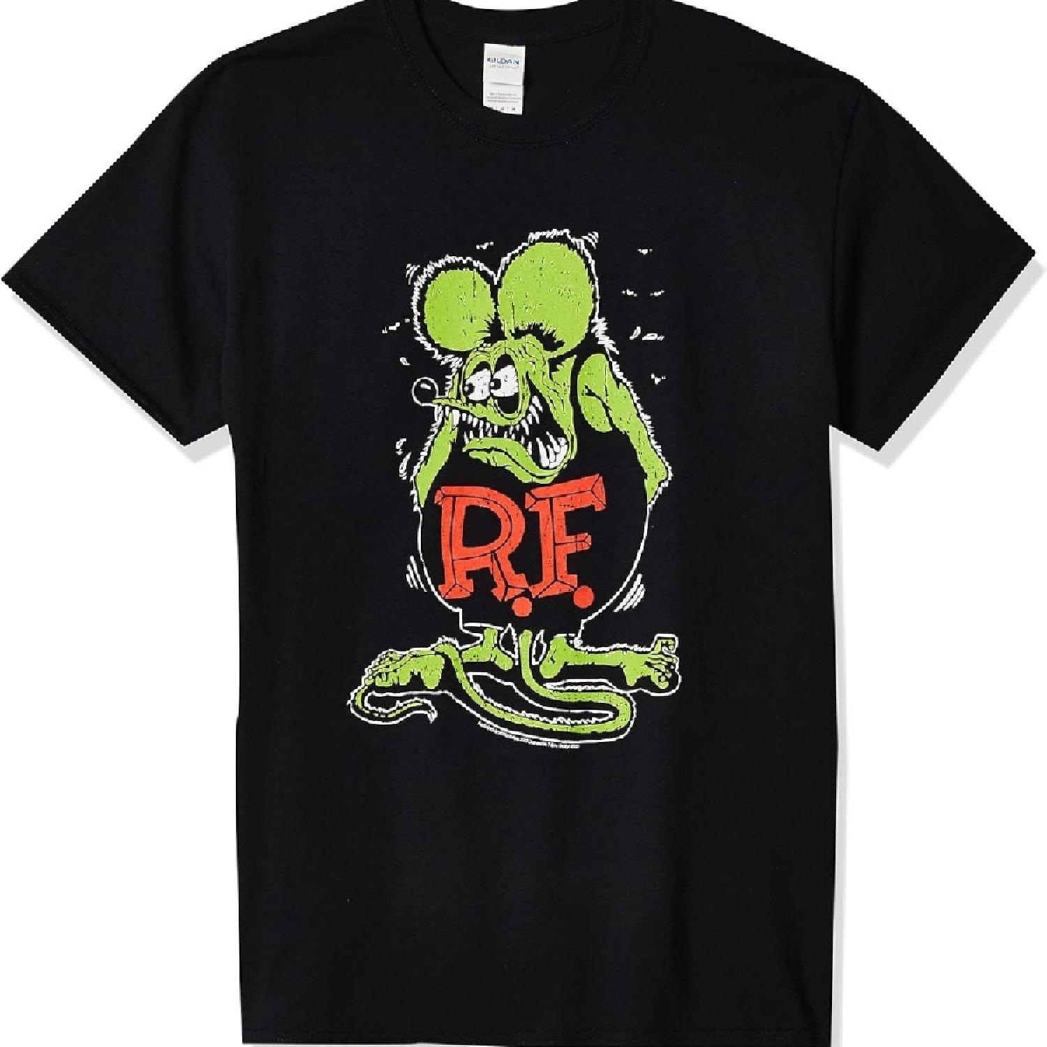 

Men s Ratfink Distressed Vintaged Graphic T-Shirt XXXXXL чёрный
