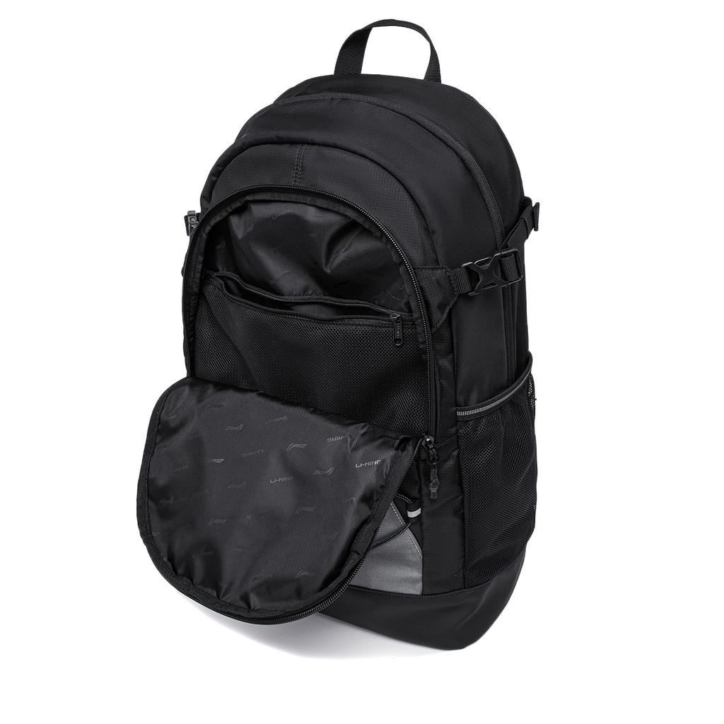 Li Ning Fitness Series Polyamide Sports Backpack Regular Unisex Black ABST297-1