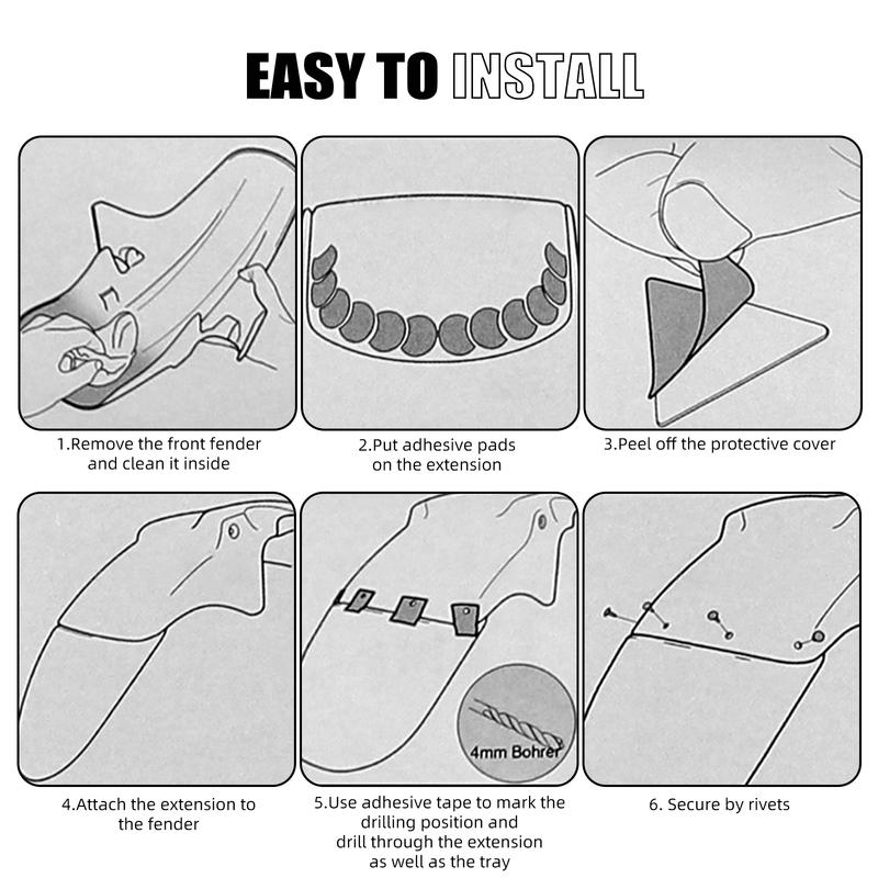 For Yamaha Tenere 700 T700 XTZ700  2019-2024 Front Fender Mudguard Extender Extension TENERE700 XTZ 700 T700 Tenere700 700XTZ