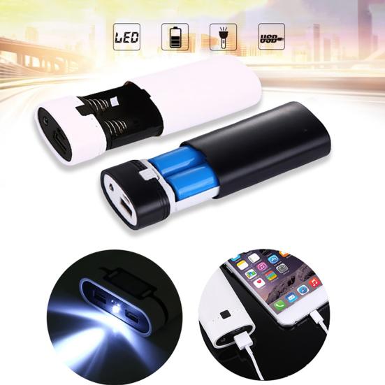 Empty Portable 18650 Bank Power Battery Holder External Box Case DIY Tool Kit