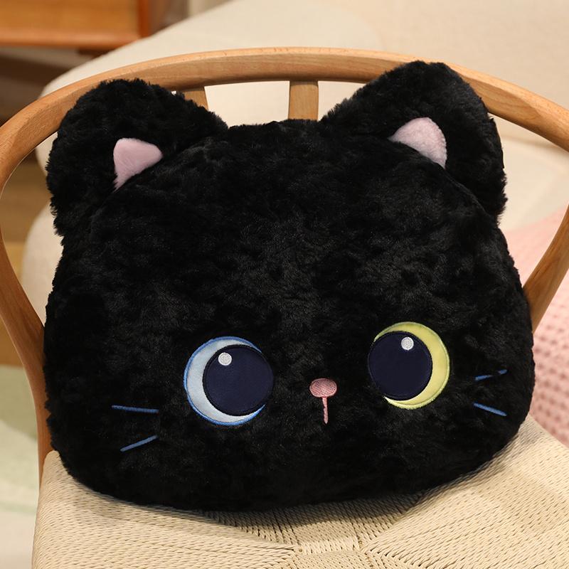 33X40Cm Cute Cat Plush Pillow Stuffed Soft Calico Black Catthrow Pillow Cushion Sofa Home Decoration