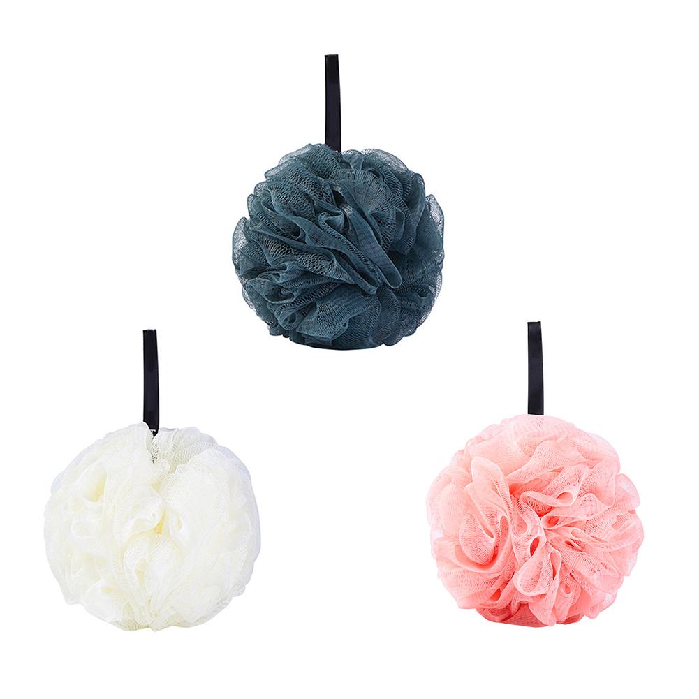 Bath Loofah Sponge, 55g Body Scrubber Shower Sponge, Exfoliating Mesh Pouf, Shower Ball Bath Sponges For Women Men Bathing Accessories, 5in Diameter