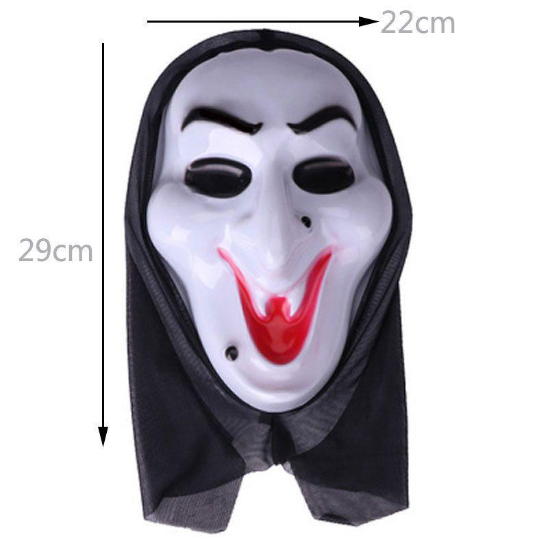 Pullover Ghost Skull Halloween Prank Mask - Shock & Scream Masquerade Face