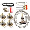 Musiclily Pro LP Standard Modern 60-tals PLUS Treble Bleed Förtrådat Kit för Les Paul Elgitarrer med Nickelswitchar