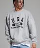 CREAM SODA LAB Usa Basketball Sweatshirt Grey Black