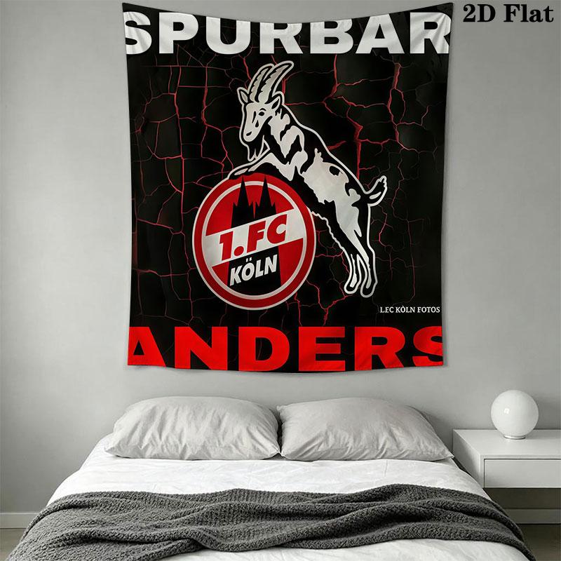 1. FC Köln Wall Hanging Printed Fabric Blanket Decorative Tapestries for Bedroom Living Room Home Decor
