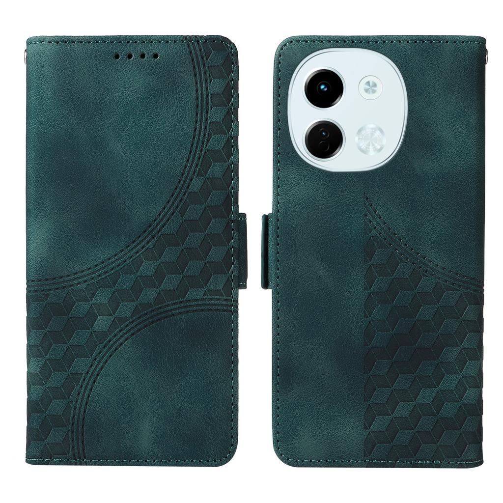 Für TECNO Spark 30 5G/Pova 6 Neo 5G Hülle PU Leder Handyhülle Rhombus Sternenmuster geprägt