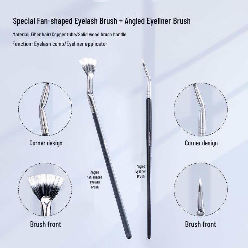 Custom Curved Ultra-Fine Comb Brush for Eyebrows and Sunflower Lashes