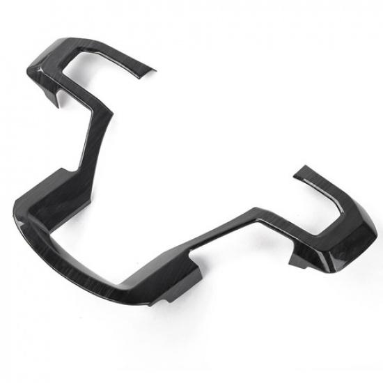 Schwarzes Holzlenkradrahmen-Zierleistenabdeckung für Ford F150 2015-20