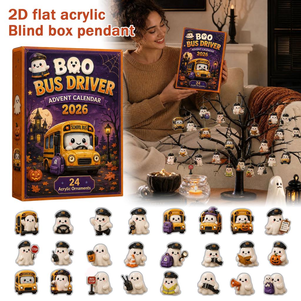 Advent Calendar with 2D Hanging Ornaments for Christmas Countdown Decor
