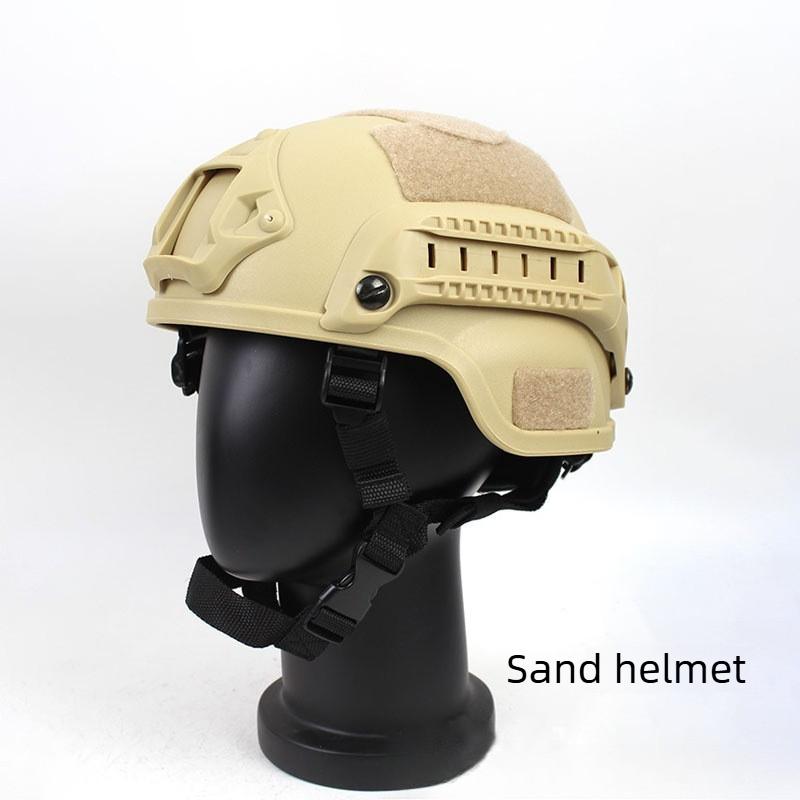 

Children s Helmet Teen CS Eating Chicken Outdoor Military Training Sports Helmet beige