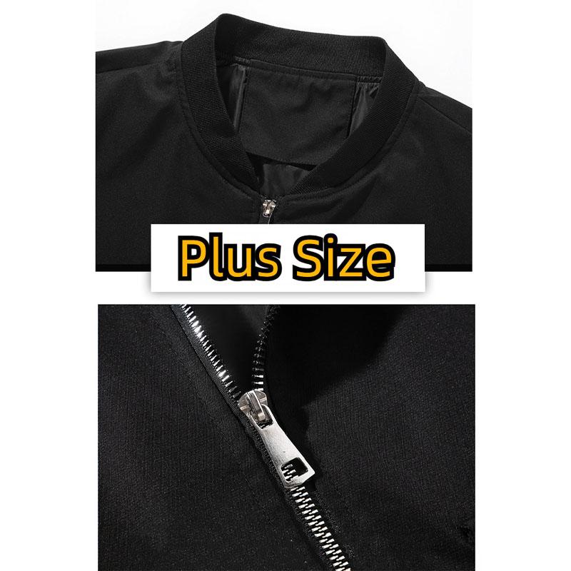 Podzimní a zimní pánské baseballové oblečení nadměrných velikostí Ležérní vyšívací pilotní bunda zesílená bavlněná bunda 4XL-11XL