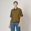 BCBG Solid Drawstring Shirt B4m4b421