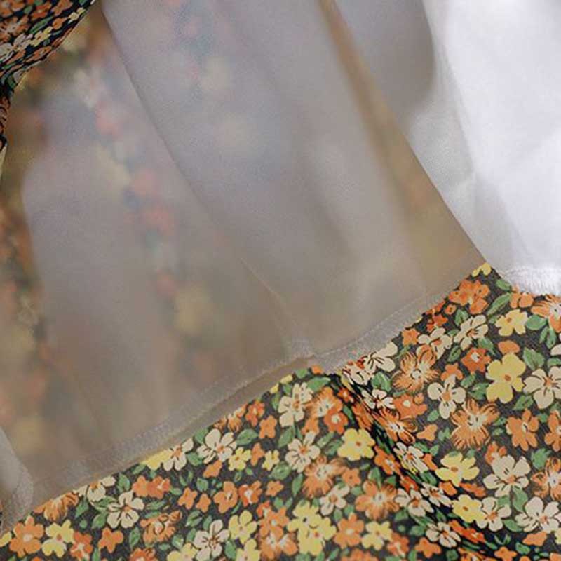 Rock für Damen Lässig Vielseitig Elastisch Hoch Blumenmuster Taille Lang Locker Unregelmäßig A-Linie Dehnbar Schlank Rock