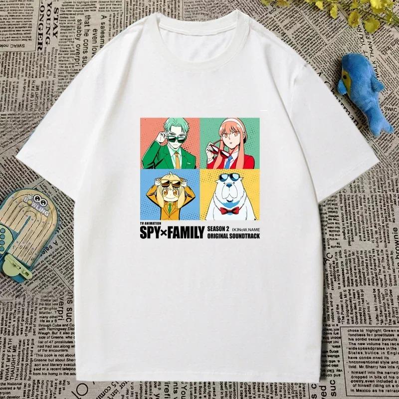 SPY×FAMILY Anime T-Shirt | Lloyd, Anya & Yor Family Print | Unisex Cotton Casual Short Sleeve Tee | Spy Family Merchandise