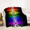 Colorful Lantern Symbols Wall Art DecorBlanket Flannel Throw Blanket for Sofa, Bed, Travel, Camping, Office, Couch, Chair