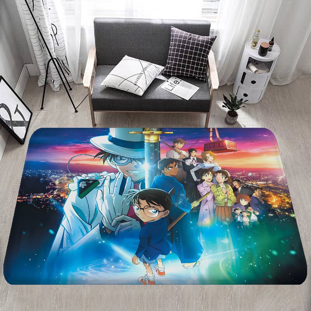 Mystery Detective C-Conan Room Mats Washable Non-Slip Living Room Sofa Chairs Area Mat Kitchen Alfombra