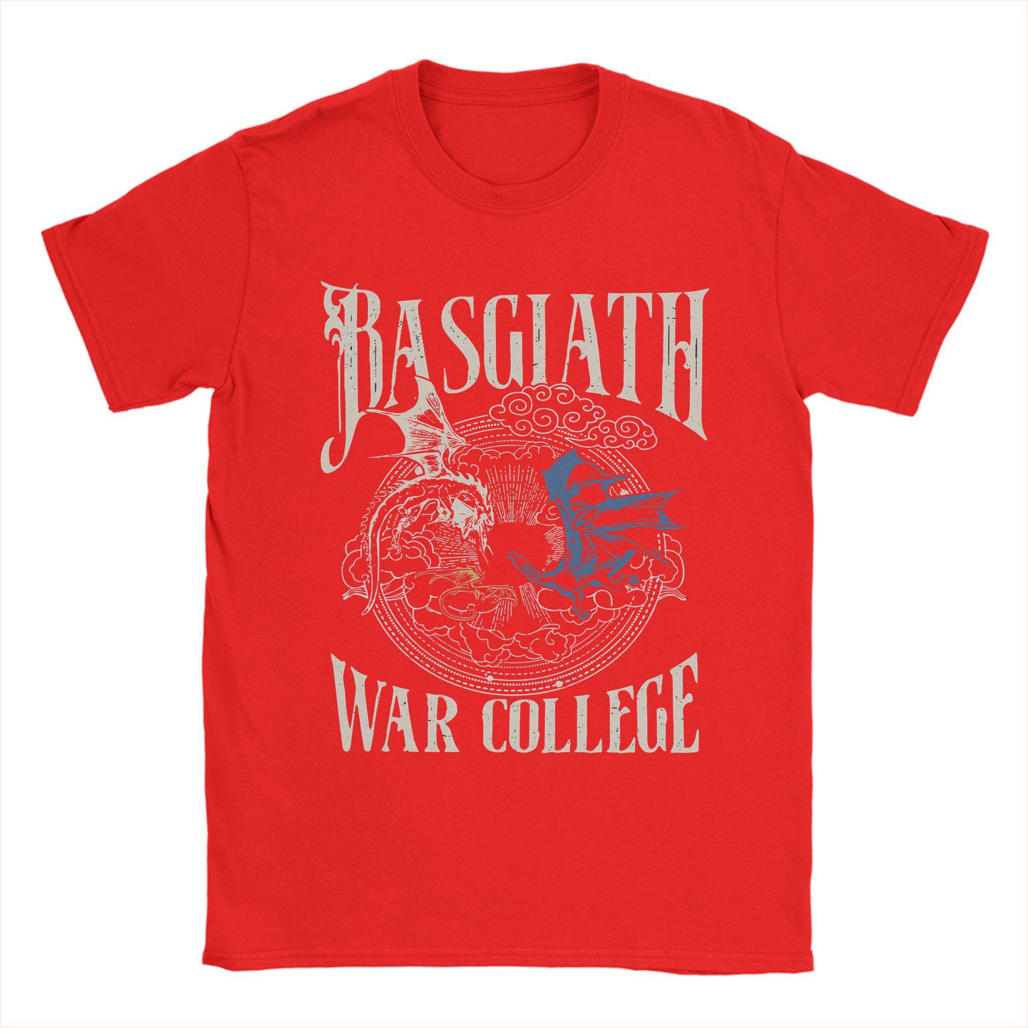 Unisex Vintage Fourth Wing Basgiath War College Xaden Riorson T Shirts Pure Cotton Clothing Round Neck Tee Shirt Big Size TShirts S