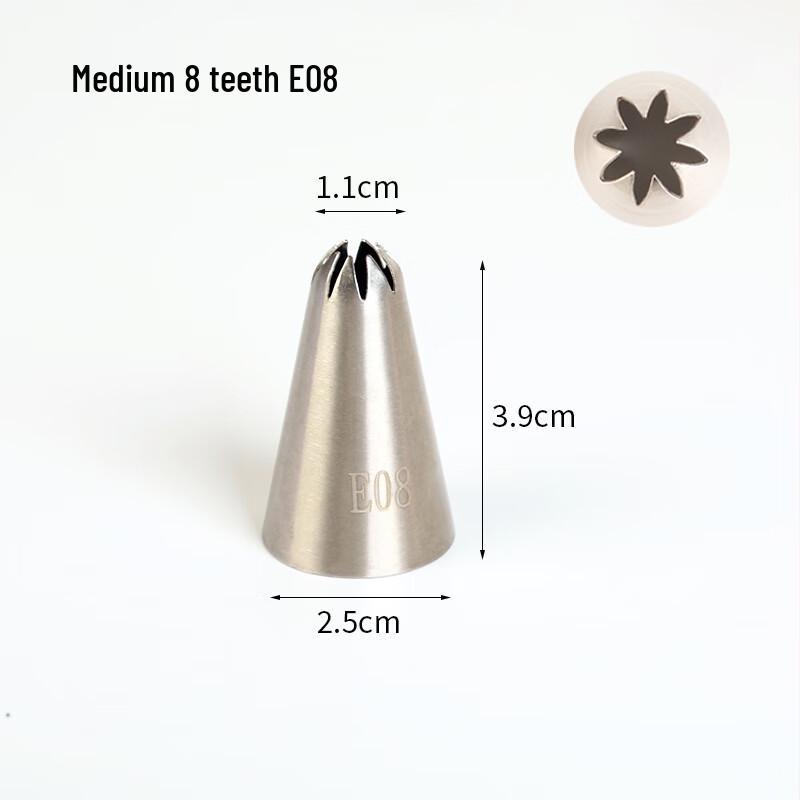

Zhaoran 8-Tooth Pastry Piping Tip