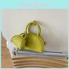 Solid Pu Color Shell Bag Women Small Classic Minimalist Crossbody Use Daily