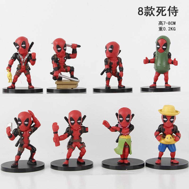

Коллекция фигурок Deadpool Blind Cute Box Восемь ПВХ дизайнов для энтузиастов